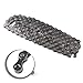 Single Speed for Bike Chain for Fixed Gear Bicycles – 116-Link High Strength Steel Chain with Safety Buckle, Quick Install, Silver Finish, 300g