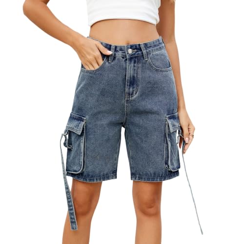 Short cargo baggy en jean au genou idéal pour vos sorties urbaines
