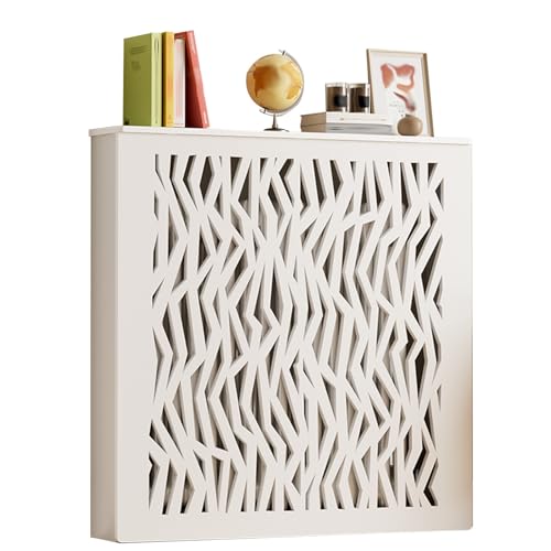 Cubre radiador doméstico de 100x80x25 cm con estante de protección para salón