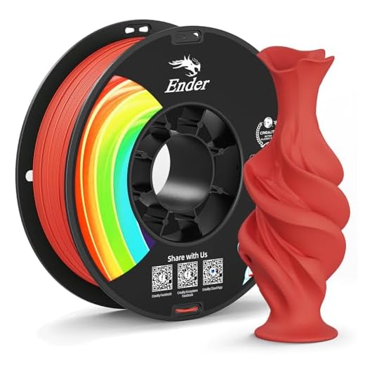Creality Matte PLA Plus Filament 1.75mm, Low Warping, Minimal Layer Lines, Dimensional Accuracy +/- 0.02mm, 1kg (2.2lb) 3D Printer PLA+ Filament, Matte Red