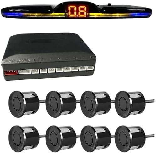Radar de recul voiture avec affichage Light Parktronic et kit 4 6 8 capteurs de stationnement