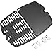 GFTIME 6558 Grillplatte 7644 Grillrost Gusseisen Ersatzteile für Weber Q100, Q120, Q140, Q1000, Q1200, Q1400 Gasgrill, 32.3x21.6cm Gusseisen Grillplatte & Grillrost für Weber Q100, Q1000 Serie