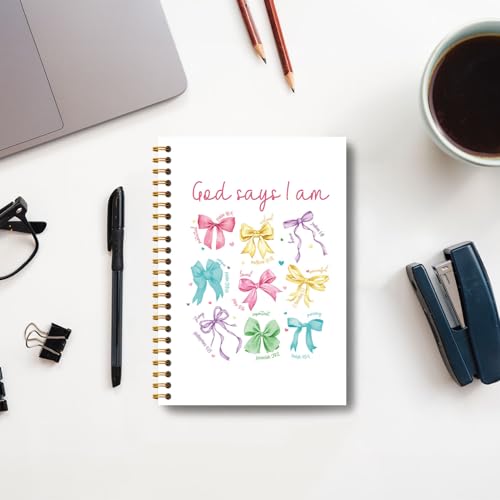 Carnet de notes chrétien rigide 14 x 21 cm Coquette Bow