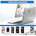 Kovrikop Magnetic Phone Laptop Holder, 15W Fast Wireless Charger Foldable Hidden Portable Stand for MagSafe for iPhone 17/16/15/14/13 &Tesla Model 3/ Y