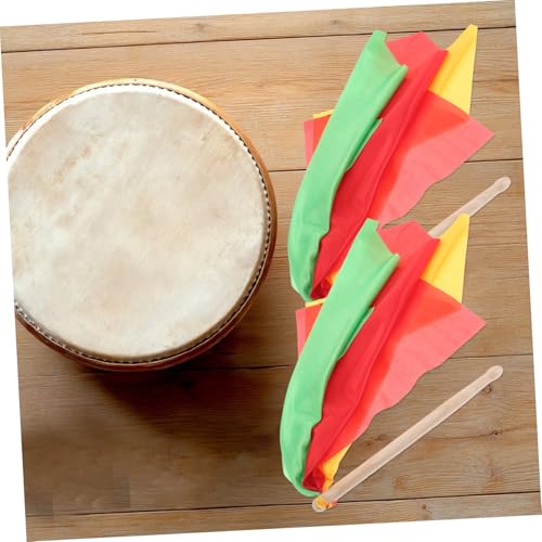 Baquetas de madera con pañuelos para percusión miniatura 6