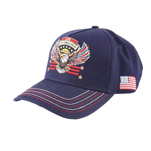 Image of Freedom-Eagles Hat, American Flag Trucker Hat, Snapback Mesh USA Flag Baseball Caps
