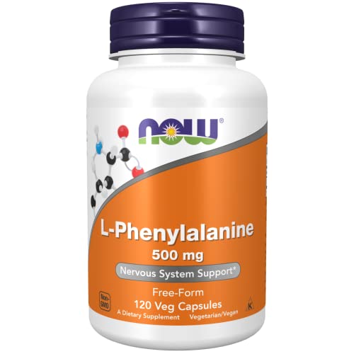 Now foods | L-Phenylalanine 500 mg 120 Veg Capsules | L-fenilalanina 500 mg 120 cápsulas vegetales