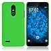 Produktbild PhoneNatic Case kompatibel mit LG K30 - Hülle grün gummiert Hard-case Cover