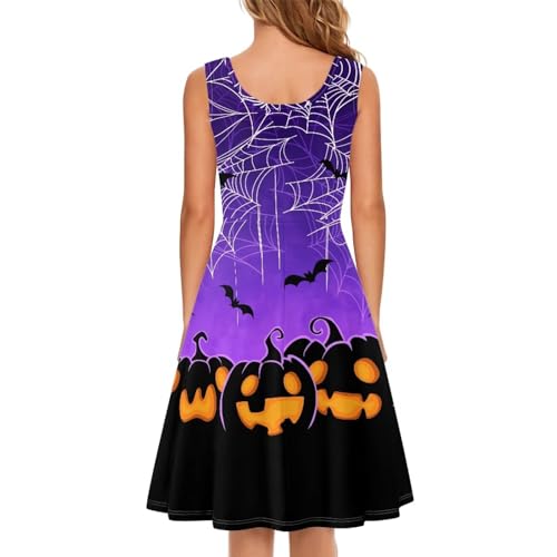 Image of TOADDITDO Womens Summer Sleeveless Tank Dress with 2 Side Pockets XS-4XL Plus Size