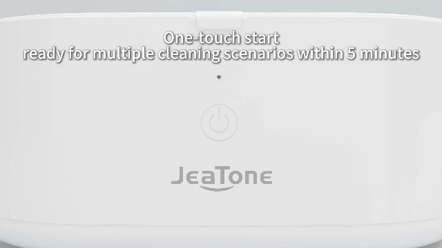 Image of JeaTone 600ML Ultrasonic Jewelry Cleaner with 50ml Jewelry Cleaner Solution | 20oz 304 Stainless Steel Tank, 5-min Timer, Quiet 45dB, 46 kHz High-Frequency Vibration, One-Click Operation,White