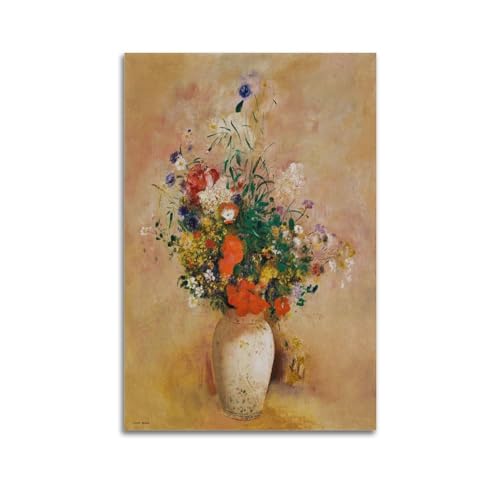 Odilon Redon toile de fleurs premium 60 x 90 cm impression haute définition