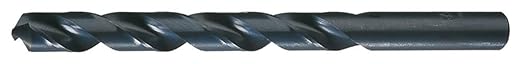 Cle-Line C22679 General Purpose Jobber Length Drill, High Speed Steel, Steam Oxide Finish, Straight Shank, 118-Degree Radial Point, 1/8