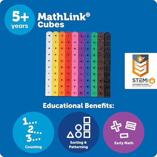MathLink Cubes Set of 100 - Early Math Skills for Kids 5+ - Image 5