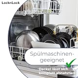LocknLock PP Classic Küchen Caddy mit Klappdeckel | 5L | 25,7 x 15,7 x 19,1 cm | Vorratsdose Schüttdose | Halb Luftdichte Aufbewahrungsbox für Lebensmittel | Müslispender