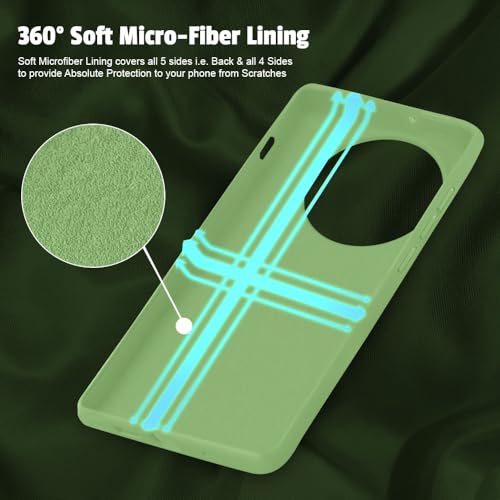 Image of LIRAMARK Liquid Silicone Soft Back Cover Case for OnePlus 13 /1+13 5G (Mint Green)