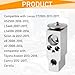 HZEL Car A/C Expansion Valve, 2PCS Aluminum Steam Engine Air Conditioner Cooling Valve Replacement, Automotive Air Conditioning Repair Accessories, Compatible with Matrix Venza Mirai