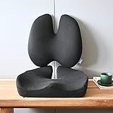 Cushion Lab Back & Hip Pressure Relief Bundle - Transform Any Home/Office Chair or Recliner into The Most Comfortable Seat in The House - Black Set