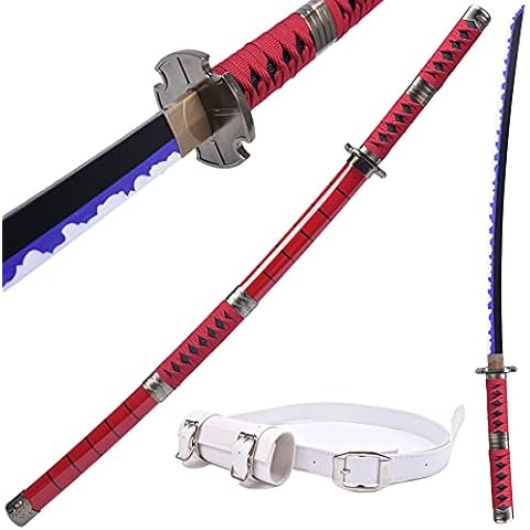 Cosplay Katana Roronoa Zoro Katana 41 inches Shuusui，Wado Ichimonji，Yubashiri，Kitetsu (Kitetsu III) Cover