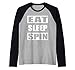 Divertente Spinning Fitness Ciclismo Spin Bike Regalo Maglia con Maniche Raglan