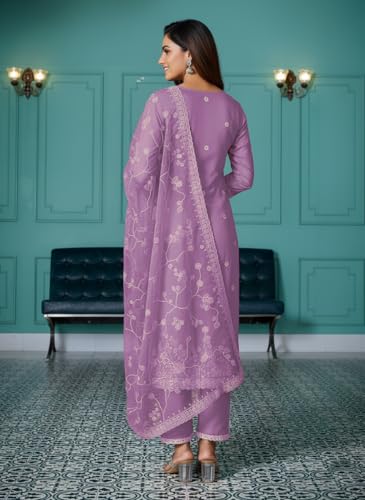 Image of SHIENZY Women's Embroidered Kurta Pant Set with Dupatta | Straight Kurta Set for Women | Ethnic Kurta Set for Women, Traditional Indian Kurta Pant Dupatta Set