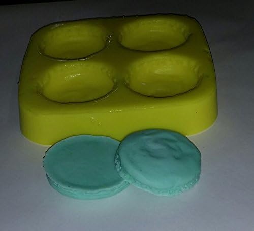 French Macaroon Cookie Soap & Candle Mold - 4 Cavity Mold-Cookie