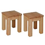 Krok Wood 2X Taburete Milano, Madera de Haya 35x35x47 cm