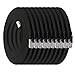 Produktbild 0,5m - schwarz - 10 Stück Cat7 Flachkabel Netzwerkkabel Cat 7 Rohkabel Gigabit Lan (10Gbit/s) Flachbandkabel Verlegekabel Patchkabel Flach Slim Rj 45 Stecker Cat6a