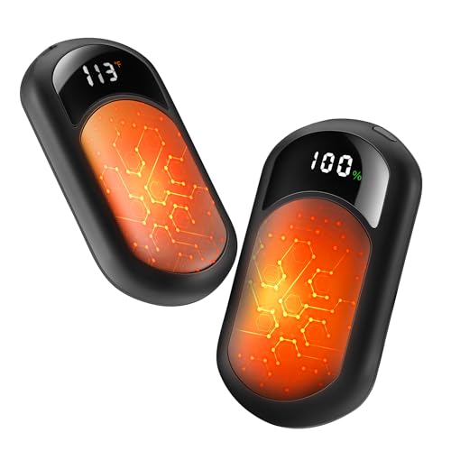 Handwärmer Elektrisch 2-Pack, Elektrische Tragbarer Wiederaufladbarer USB Handwärmer… – Ansicht 1