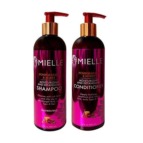 Mielle Pomegranate & Honey Moisturizing/Detangling Shampoo and Conditioner SET (12 fl. oz Each) - Image 2