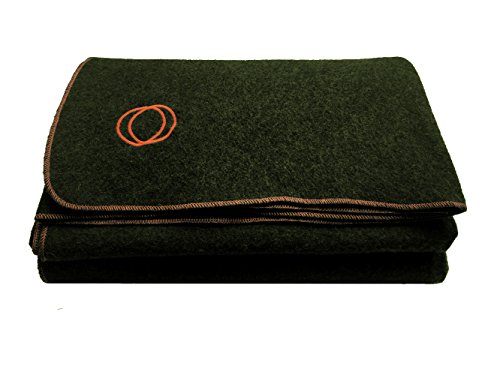 Orion Blanket Co. 'Vestige Military Wool Blanket, 4.5 lbs, 66' x 84' (Green/Orange)