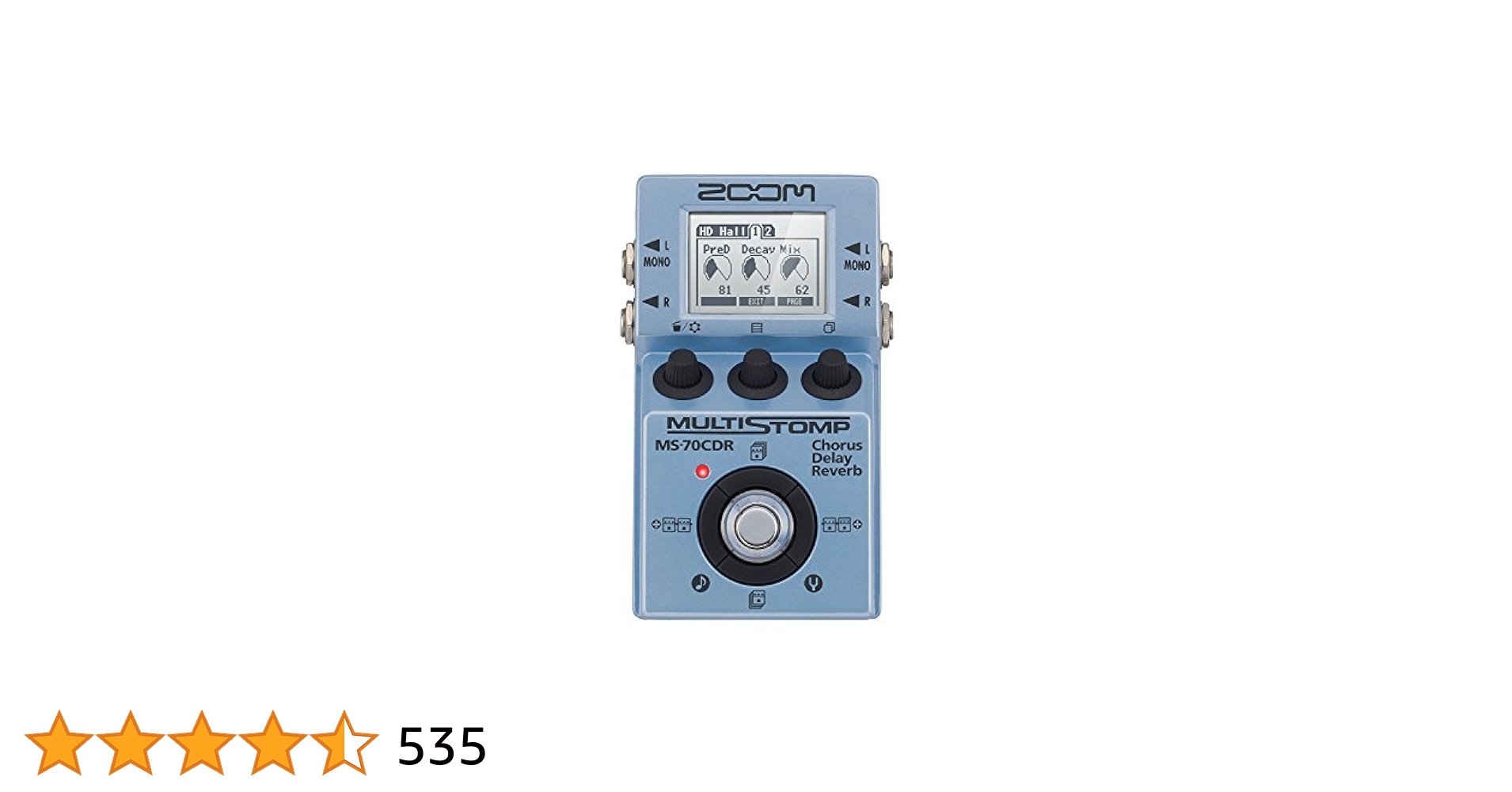kiki】ZOOM MS-70CDR コーラス・ディレイ・リバーブ ZOOM MS