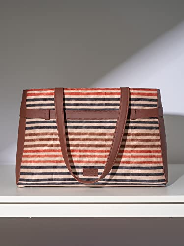 Image of ZOUK Urban Escape Bag | Stylish Vegan with Laptop Compartment, Trolley Sleeve & Anti-Theft Pocket |