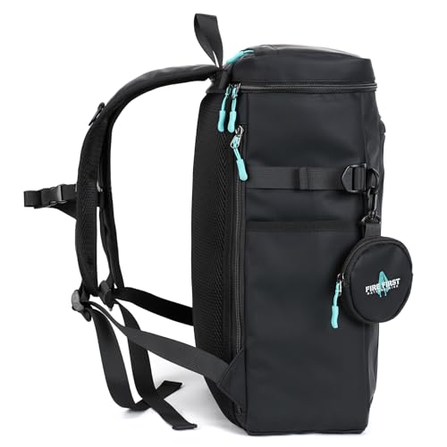 Image of FIREFIRST x Hatsune Miku Backpack-Black,19L-Miku Merch Birthday Gift | Includes a Mini Storage Pouch,Insulated Pockets,Miku Laptop Backpacks for Outdoor,Travel,Concerts,Miku Cosplay