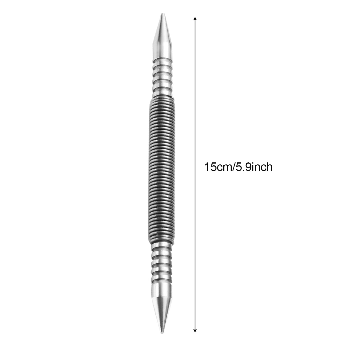 Dual Head Nail Setters, Spring Nail Setter Punch Hammerless Nail Door Hinge Pin Removal Tool 1/32", 1/16" - Image 2