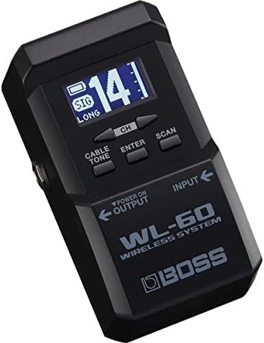 BOSS WL-60 Wireless Guitar System with Bodypack Transmitter and Stompbox-size Receiver