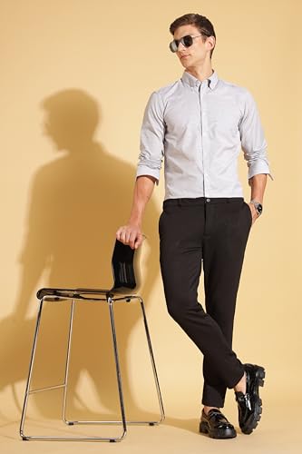 Image of Fyltr Men's Regular Fit Shirt - Full Sleeve | Functional Pocket | Button Down Collar | Formal Shirts for Men
