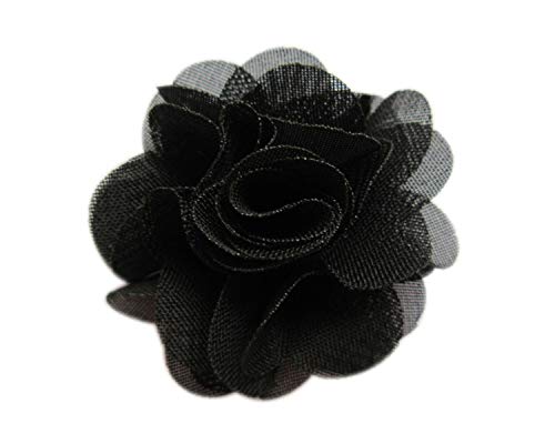 YYCRAFT Pack of 30 Chiffon Flower 2" Hair Flower Headband-Black