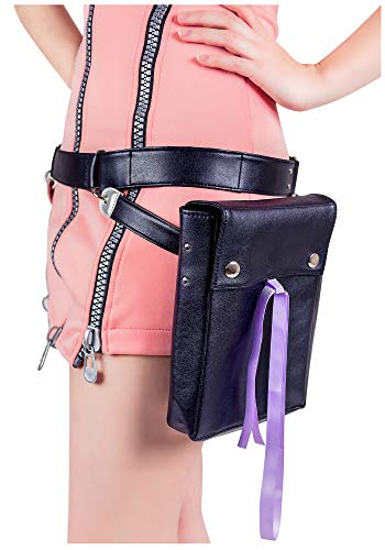 Dazcos Us Size Women's Game Cosplay Costume Pink Hoodie Dress With Waist Bag #TOP5