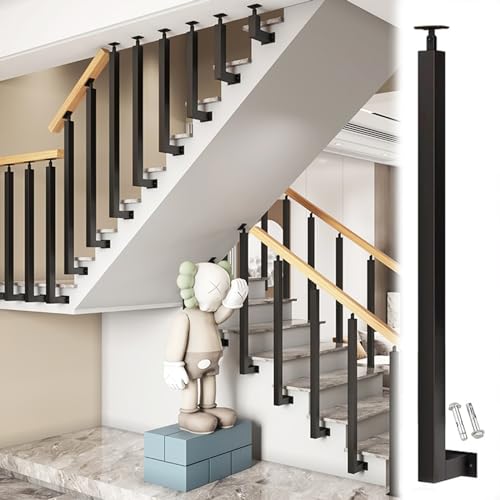 Ringhiera per Scale Kit Sistema Di Ringhiere A Montaggio Laterale, Montante Per Balaustre In Acciaio Per Gradini Interni/ Terrazze Di Hotel Di Ville, Alto 115cm 105cm 95cm 85cm ( Color : 2 pack , Size
