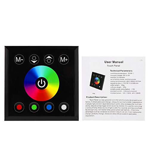 Panneau tactile LED RGBW mural variateur d intensite pour ruban 8,6 cm
