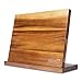 Max K Magnetic Knife Block Holder without Knives - Chef Knife Stand - Magnetic Knife Blocks - Acacia Wood with Solid Base, Anti-Slip, and Won't Tip Over - 10.8