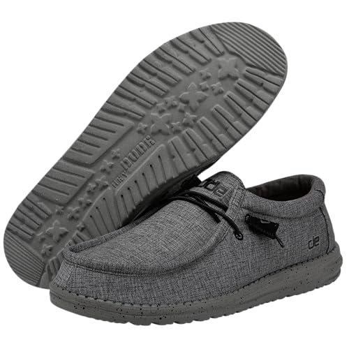 HEYDUDE Men's Wally Sox | Mens Shoes | Men's Lace Up Loafers | Comfortable & Light-Weight