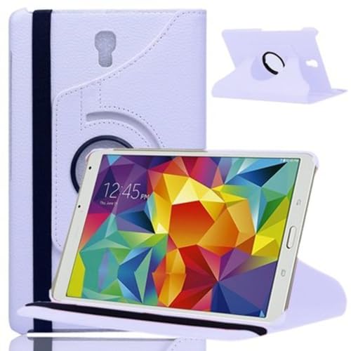 Custodia in pelle con rotazione a 360° per Samsung Galaxy Tab S 8.4' SM-T700/T705/T705C, colore: Bianco