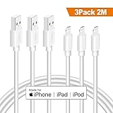 ☑️【MFi-zertifiziert】Quntis iPhone Ladekabel verfügt nicht nur über offizielle MFi Zertifikat, sondern auch CE, UL, FCC-Konformität. Der originale im Innen ausgestattete Lightning-Chip steuert die Stromstärke und schützt vor Überspannung. Mit einem nicht MFi Certified Lighting Kabel könnte Ihr iOS-Gerät beschädigt werden.