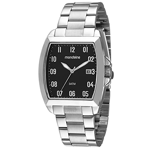 Relogio Mondaine Masculino Ref: 83497g0mvne2 Retangular Prateado