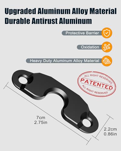 Image of Upgraded Aluminum Alloy Sun Visor Repair Kit for Jeep, Veharvim Heavy Duty Sun Visor Clip Compatible with Jeep Wrangler JK 2018 / JL /Wrangler 2018-2023 / Gladiator 2020-2023