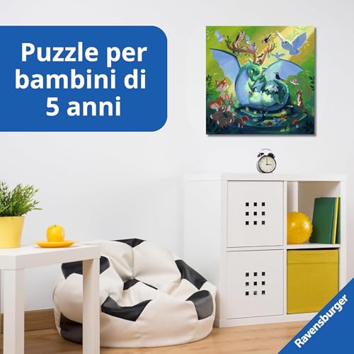 Ravensburger Puzzle Creature Fantastiche, 3 Puzzle Di 49 Pezzi, Età Consigliata 5+, Puzzle Per Bambini, Stampa Di Alta Qualità, 05181 6 - 5