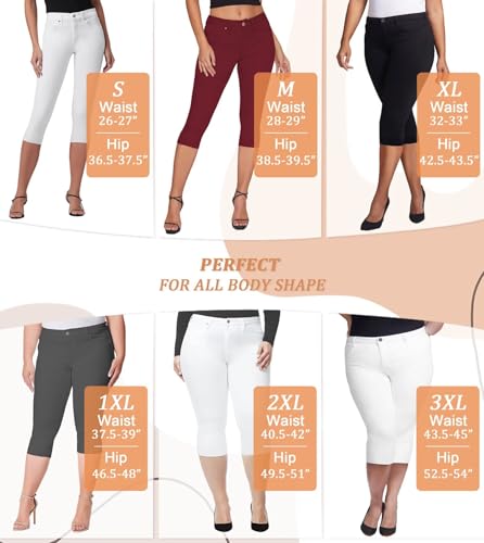 Hybrid & Company Womens Hyper Stretch Comfy Skinny Short Jeans Q44876 MINT L
