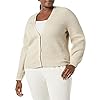Amazon-Essentials-Womens-Soft-Touch-Ribbed-Blouson-Cardigan Amazon Essentials Women's Soft Touch Ribbed Blouson Cardigan, Beige, Large
