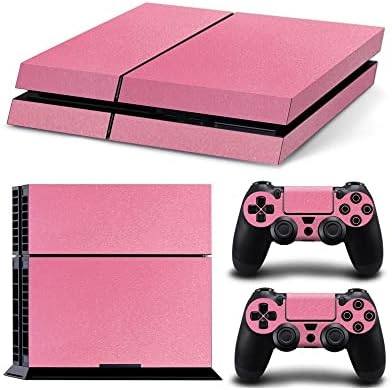 Gam3Gear Pattern Series Decals Skin Vinyl Sticker for Original PS4 Console & Controller - Leather Pink